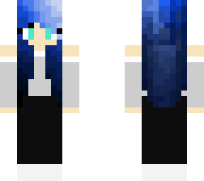 blue haired girl
