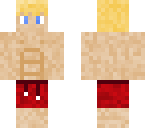 boy with swim short