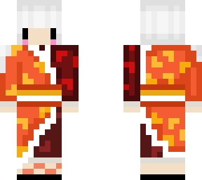 chibi flame kimono