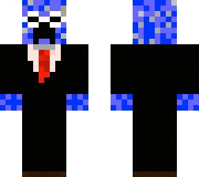 clout blue creeper suit man