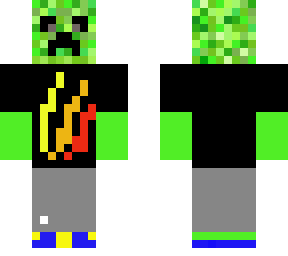 creeper in fire merch