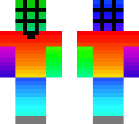 gradient rubix cube person