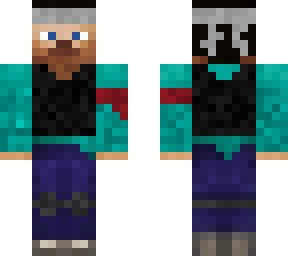 mercenary steve (herobrine underneath)