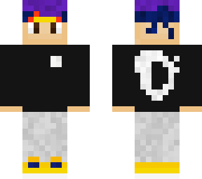 ninja wearing time in adidas sweatshirt - purple hair