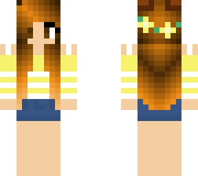 yellow flower crown summer girl