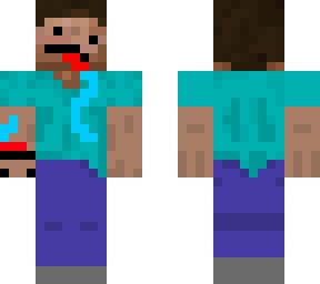 derpy steve with a derpy face on his hand he talks to because he is lonely......