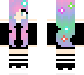 minecraft pastel flower girl female fixed