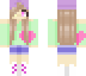 pastel girl with purple cap (return of my old skin)