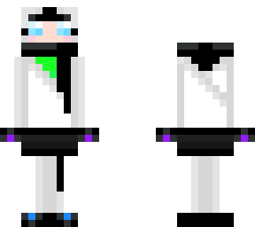 white/rainbow female ninja
