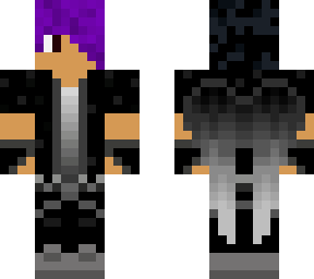 angel boy dark and purple hair