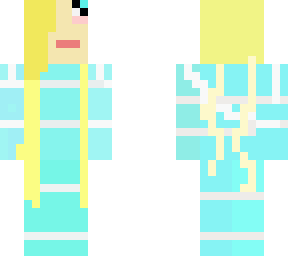 blond shy girl