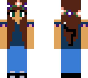 cat girl with flower crown my 1st skin