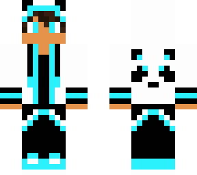 cute panda boy blue