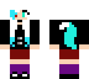 cyan wolf school uniform