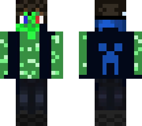 green blue man