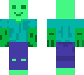 steve but he has slime colors