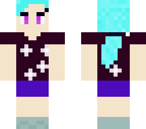 a blue hair girl