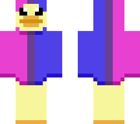 bi pride flag duck hoodie uwu