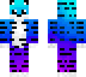 blue  to purple tiger skin