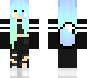 blue haired wolf