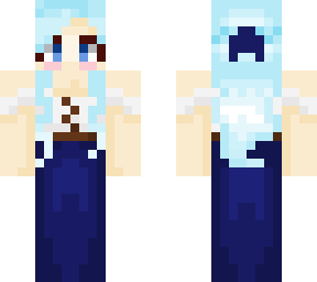 blue medieval girl
