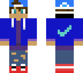 blue nike boy