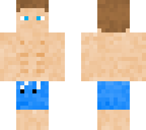 boy in blue shorts