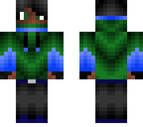 green hoodie
