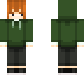 green hoodie