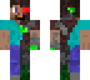 half cyborg steve