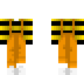 halloween - black and yellow stripe - orange overalls - ob