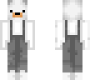 polar bear with overalls
