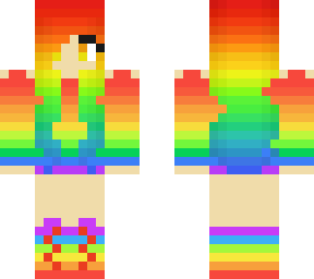 rainbow girl with rainbow hair (requested by littledude43 )