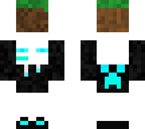 white enderman gaming holding dirt