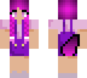 wolf girl with pink hair