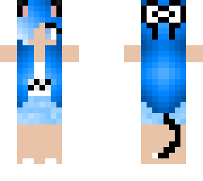 blue haired cat