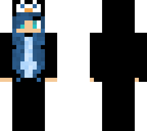 blue penguin girl