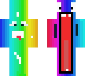 crazy rainbow man