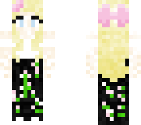 cute blonde girl in flower pants