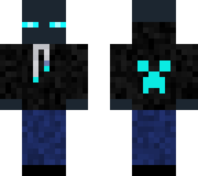 enderman with creeper hoodie