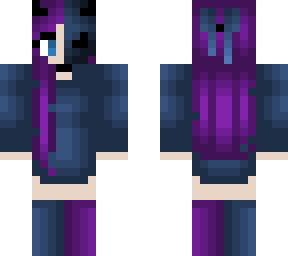 halloween - dark blue and purple - mask w/ horns and bowtie