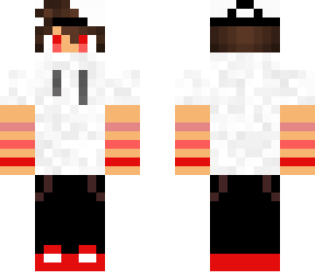 masked boy white clothing