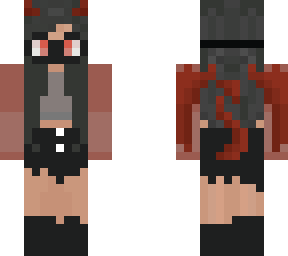 masked devil girl
