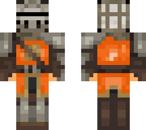 orange helmet