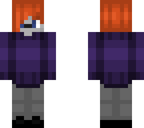 phone guy purple sweater without mask