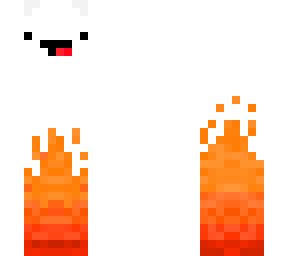 polar bear on fire