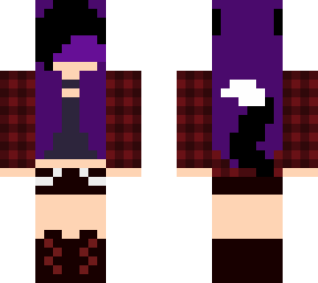 update second girl with purple and black hair turning wolf