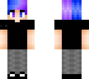azul y morado