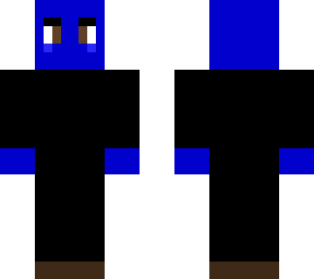 blue man skin