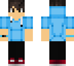 blue shirt guy